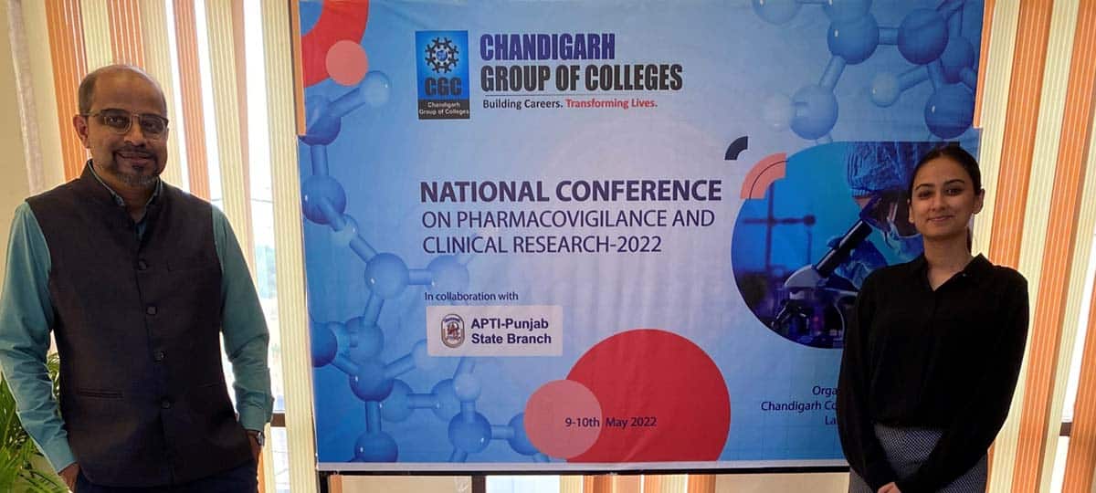 DDReg attends National Conference on Pharmacovigilance and Clinical Research 2022- Chandigarh College of Pharmacy